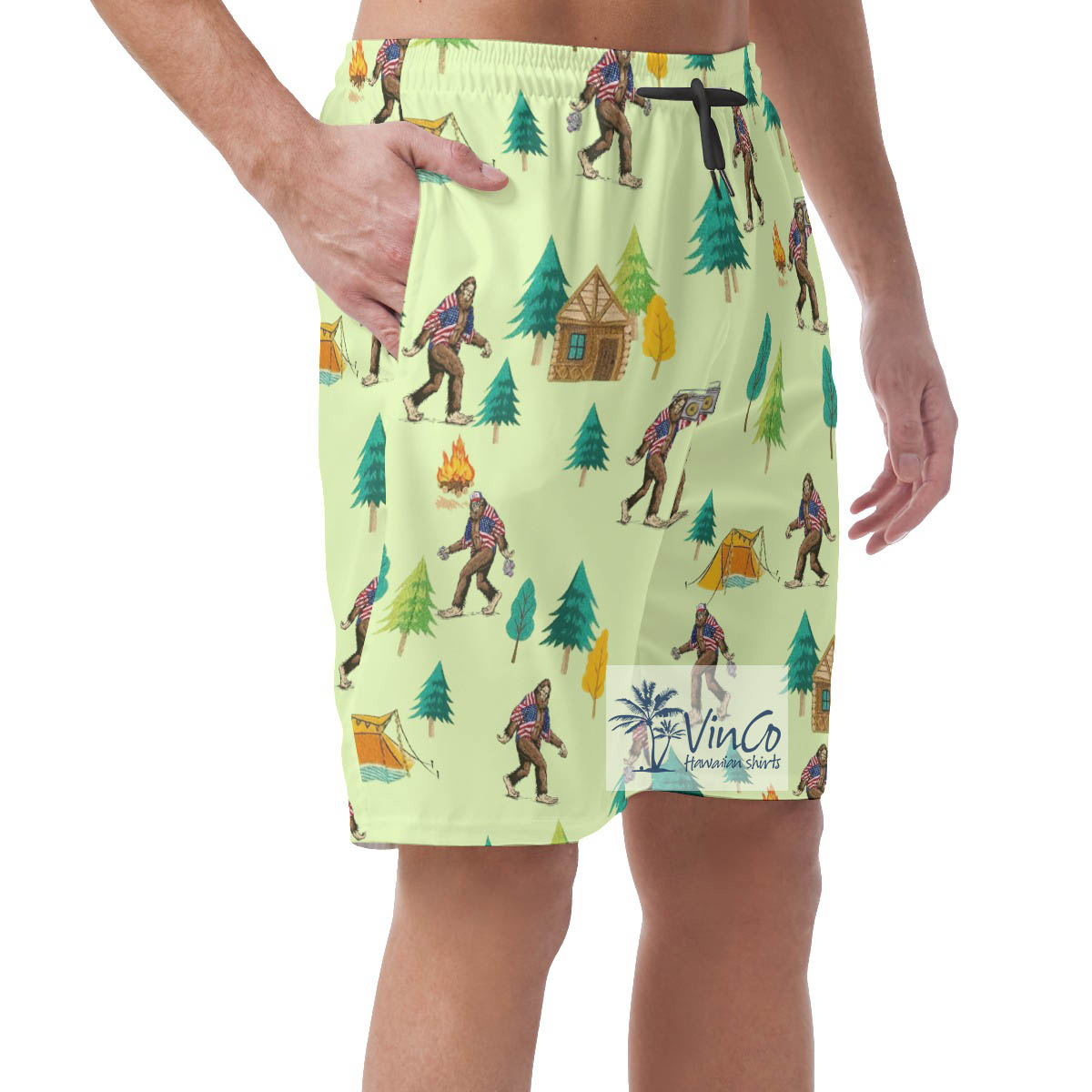 Legend Bigfoot Hawaiian Summer Shorts For Men