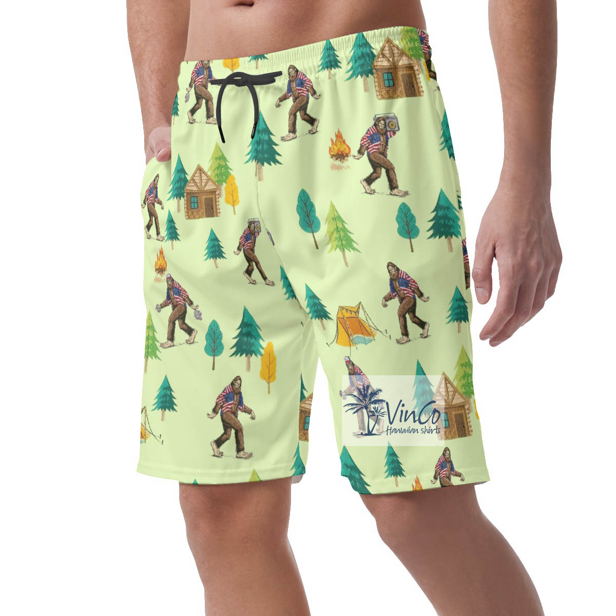 Legend Bigfoot Hawaiian Summer Shorts For Men