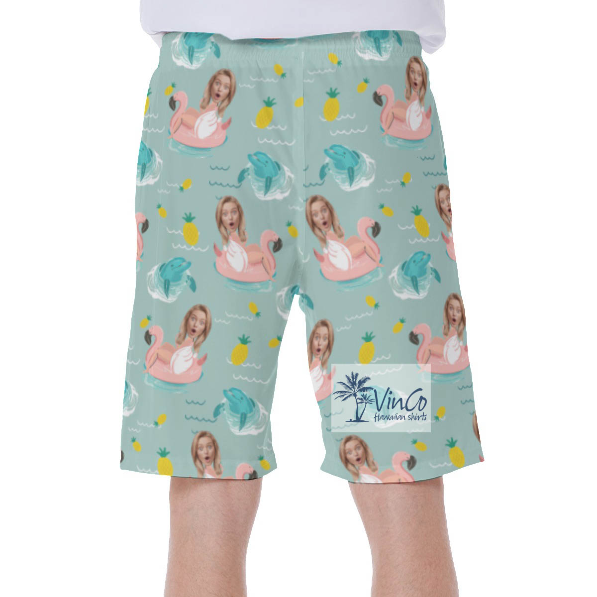 Custom Girlfriend Face Swim Trunks For Men