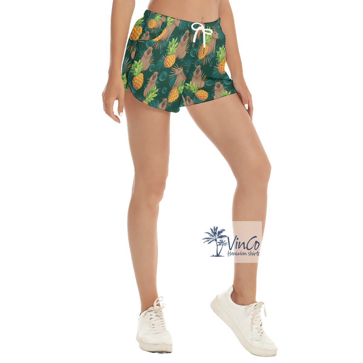 Funny Capybara Summer Aloha Shorts For Men