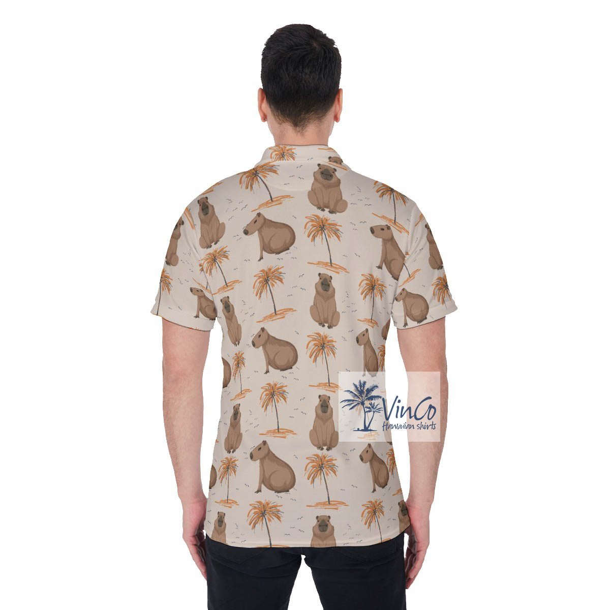 Unique Capybara Hawaiian Golf Shirt For Men