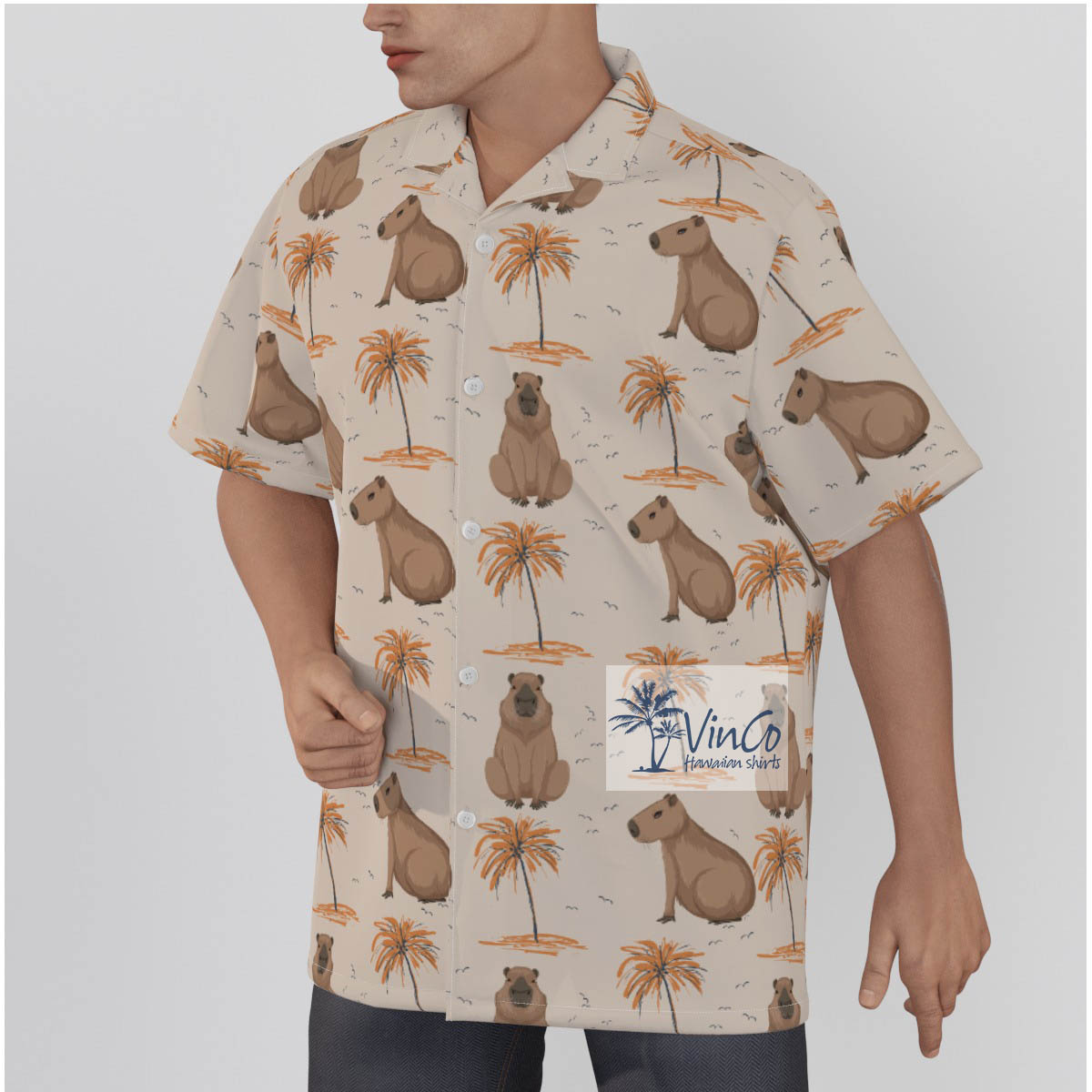 Cute Capybara Aloha Shirt For Summer