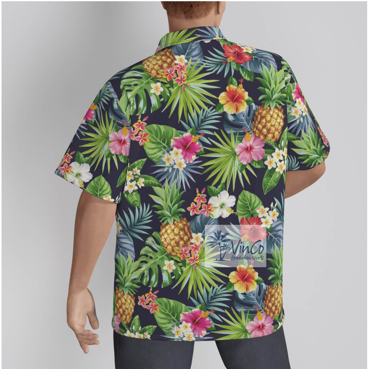 Tropical Cotton Hawaiian Shirt For Men