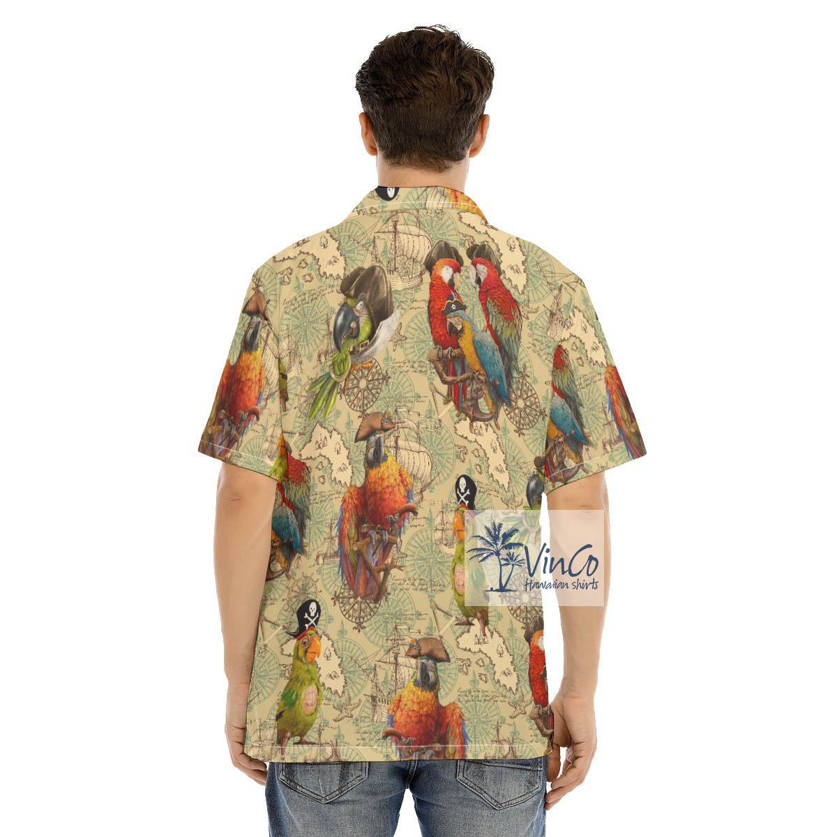 Funny Pirate Parrot Hawaiian Shirt