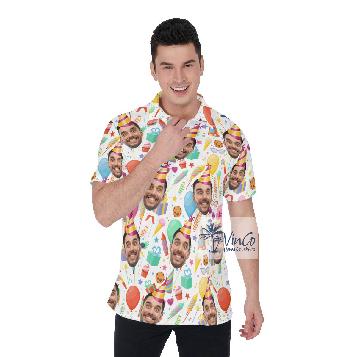 Funny Custom Faces Birthday Party Outfit For Men - variant image 1