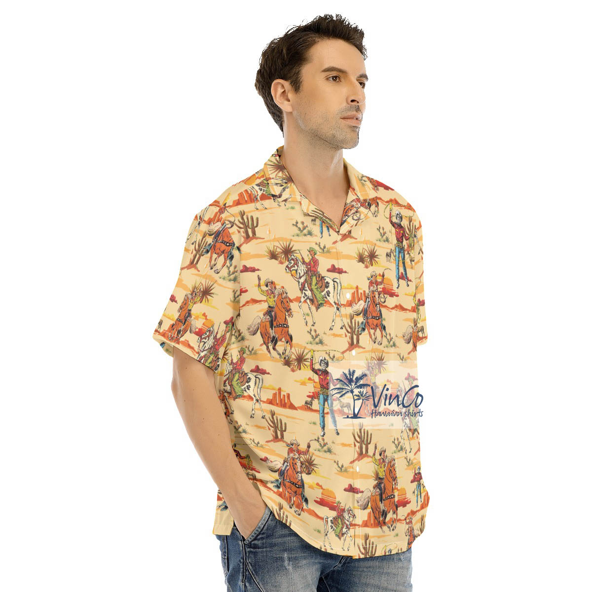 Western Cowboy Hawaiian Shirt