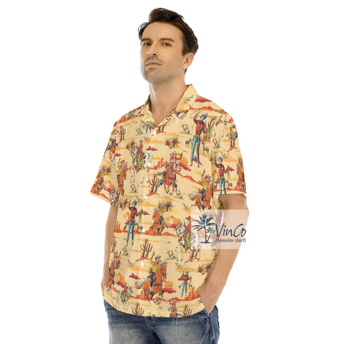 Western Cowboy Hawaiian Shirt