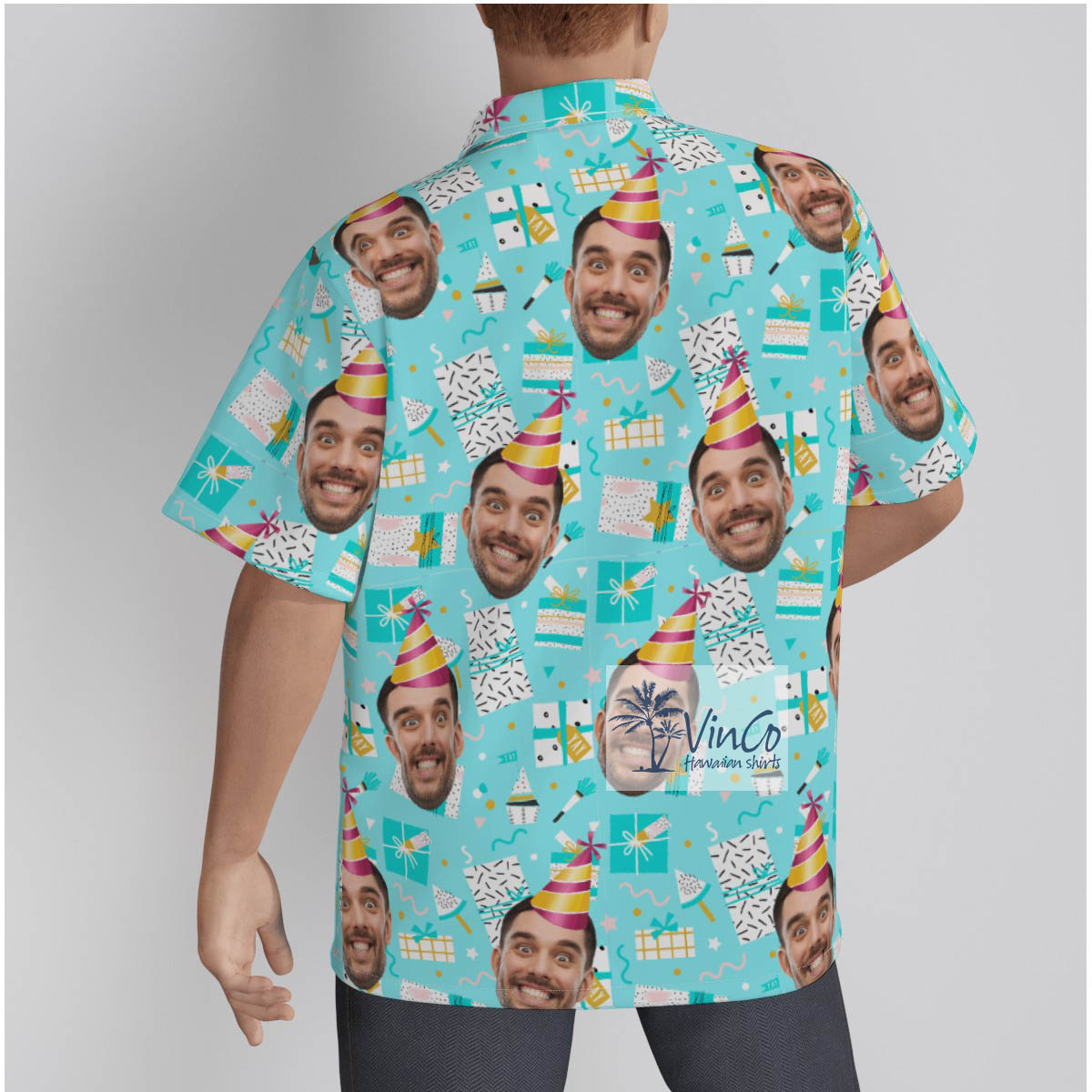 Custom Your Face Birthday Shirt For Men