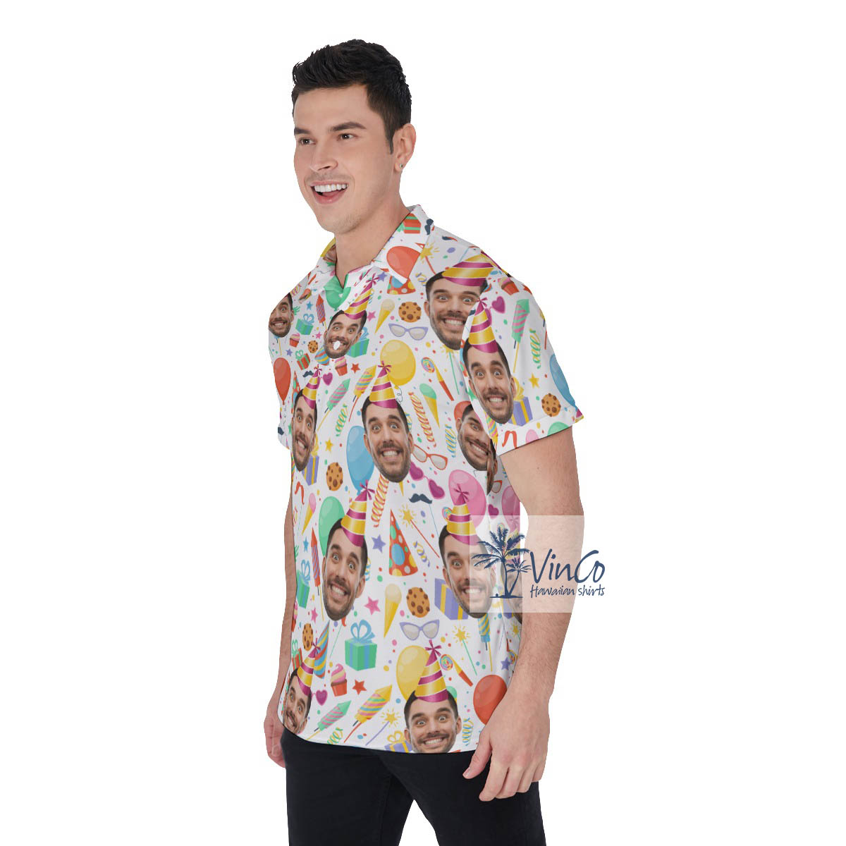 Funny Custom Faces Birthday Party Outfit For Men