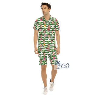 Personalized Face Birthday Boy Girl Hawaiian Shirt Set For Men