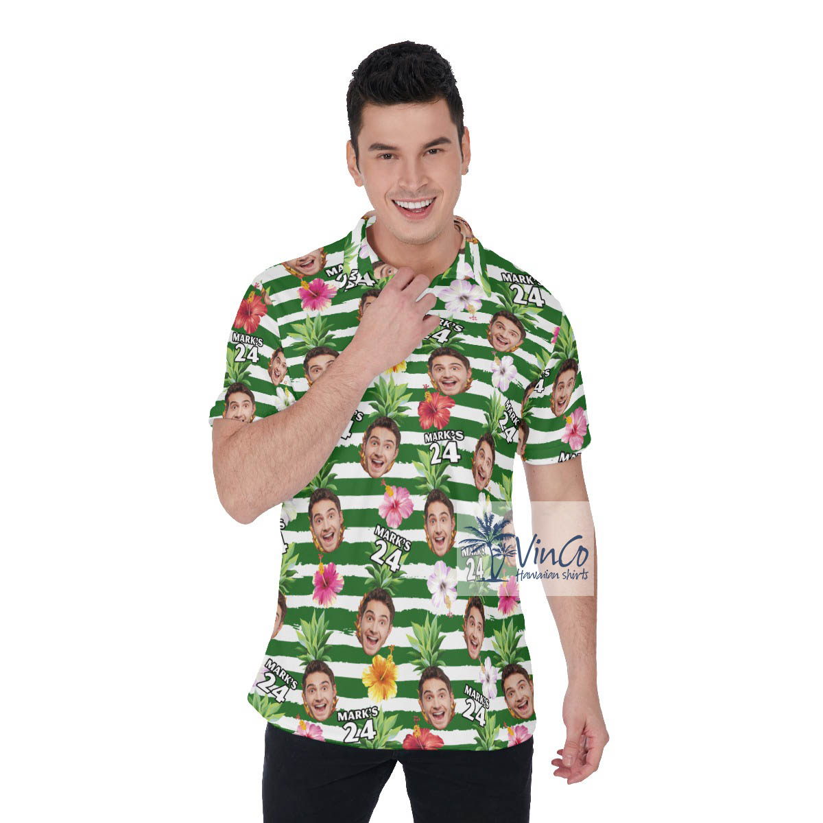 Custom Face Birthday Polo Golf Shirt For Men - variant image 1