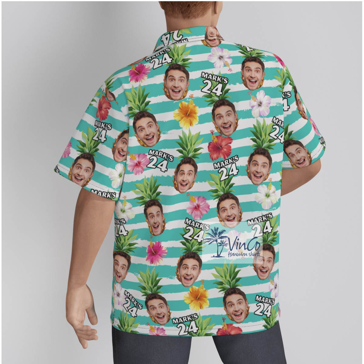 Birthday Gift Custom Hawaiian Shirt With Face And Age