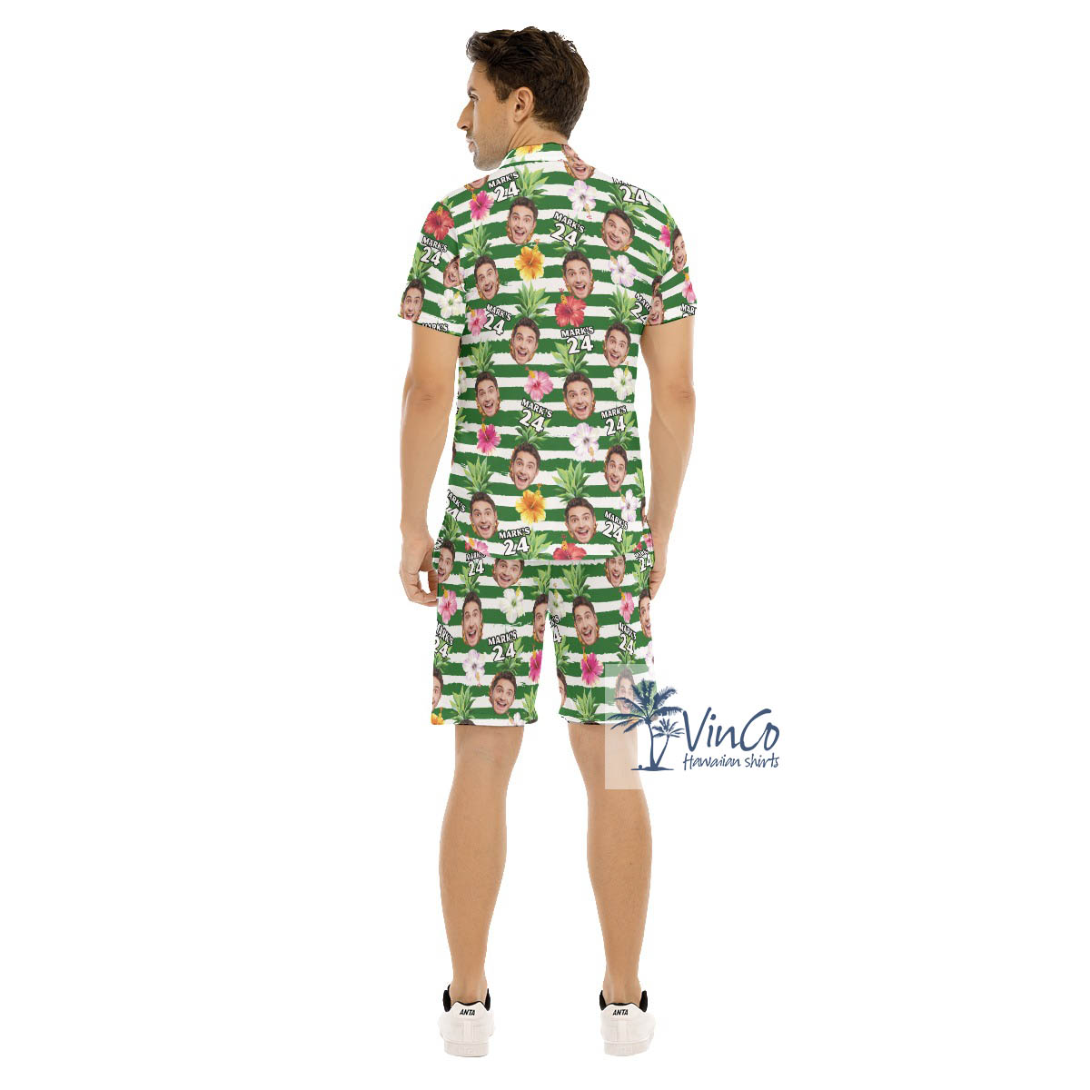 Personalized Face Birthday Boy Girl Hawaiian Shirt Set For Men