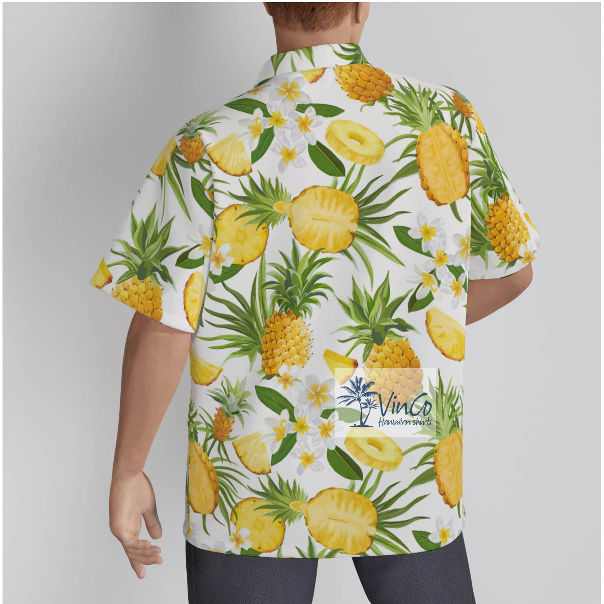 Men's Personalized Pet Face Aloha Beach Shirt