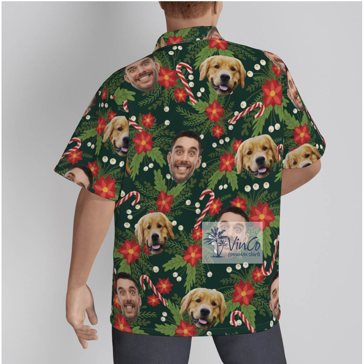Custom Christmas Hawaiian Shirt With Multiple Faces