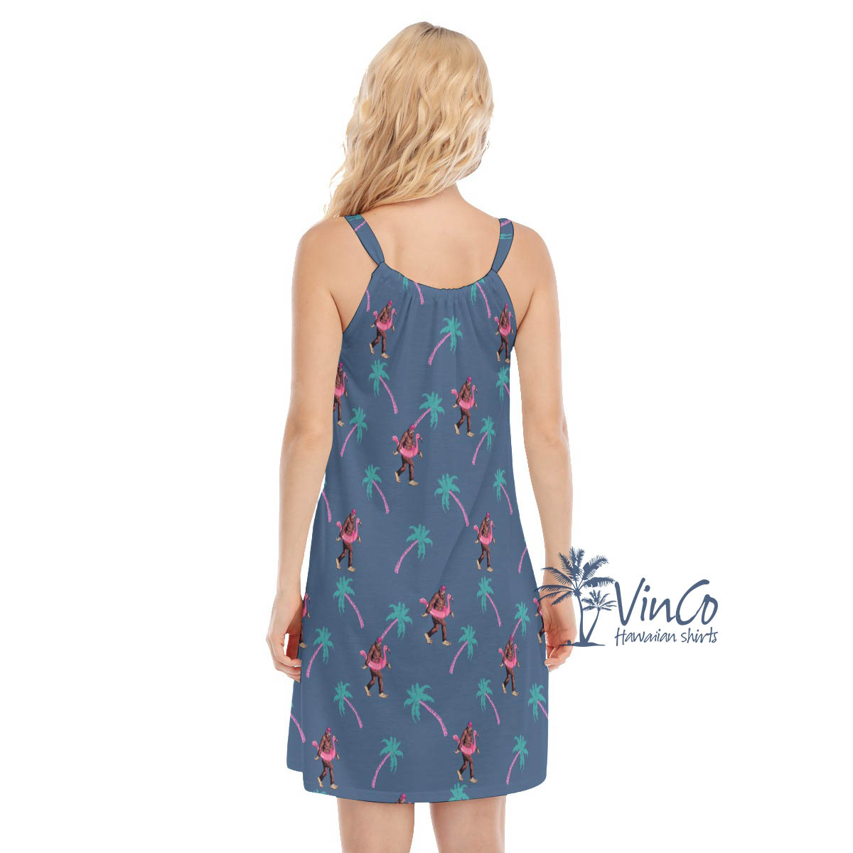Bigfoot Sasquatch Tropical Summer Dress For Women