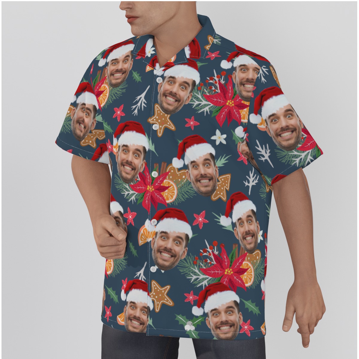 Christmas Personalized Hawaiian Shirt With Faces