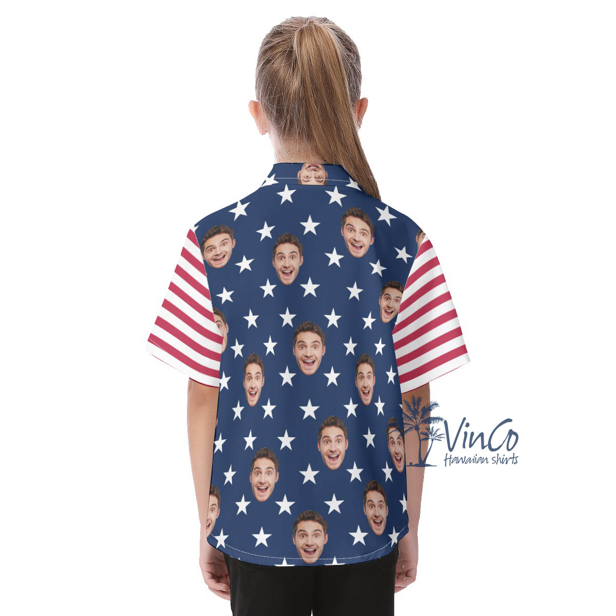 Unique Custom Faces 4th Of July Aloha Shirt For Kids