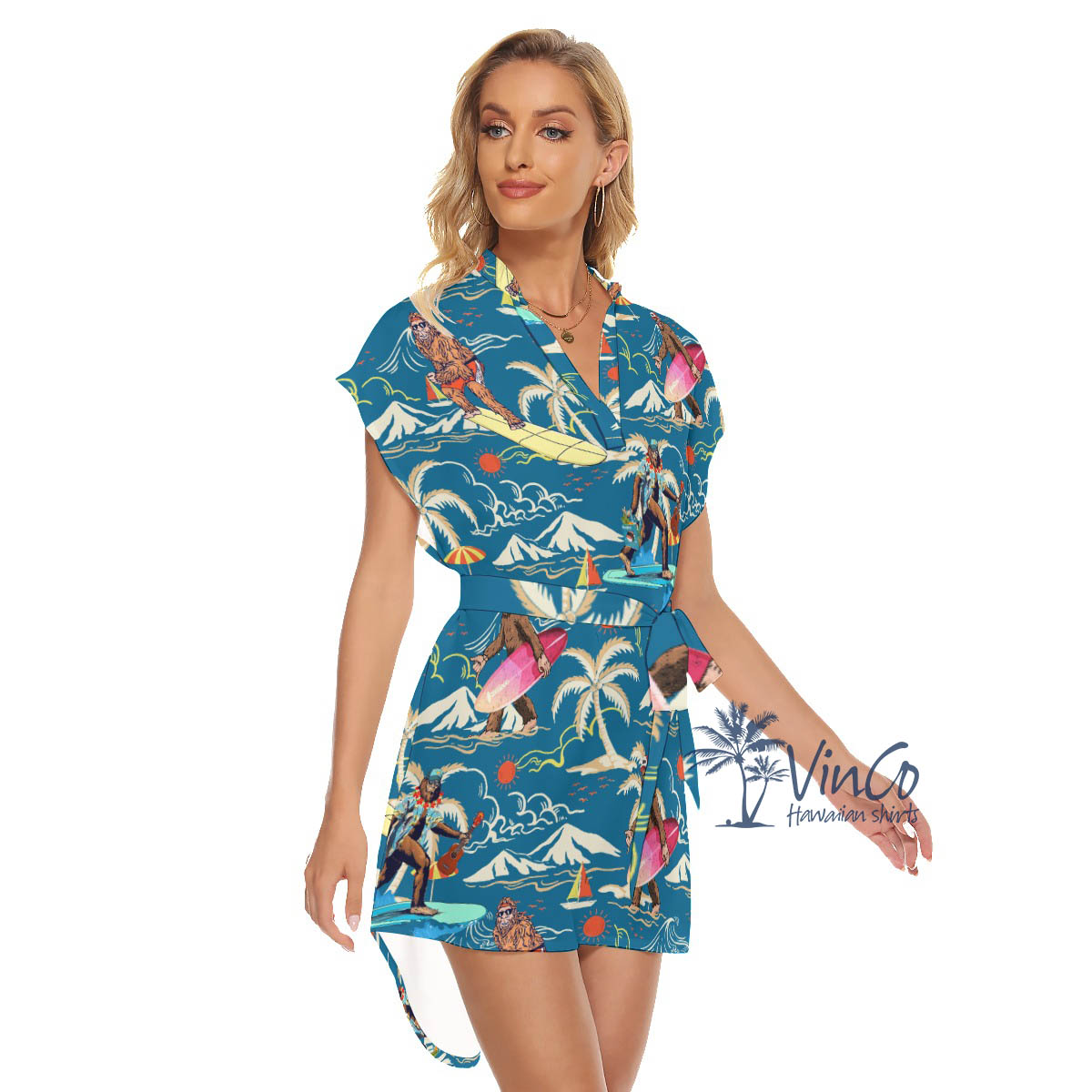 Bigfoot Summer Aloha Dress For Women
