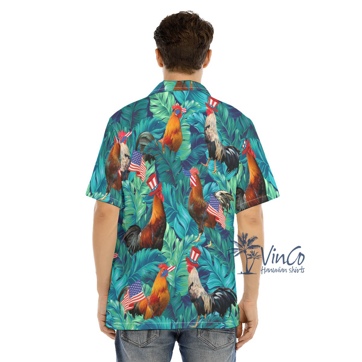 Funny Chicken 4th Of July Hawaiian Shirt