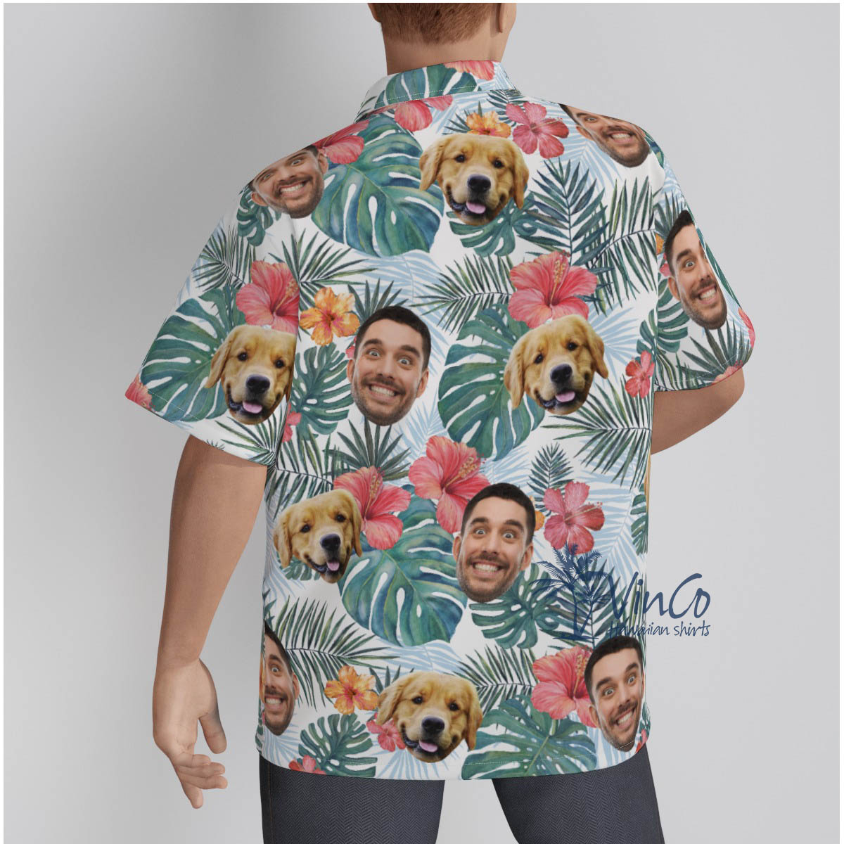 Custom 2 Faces Floral Hawaiian Button Shirt For Summer