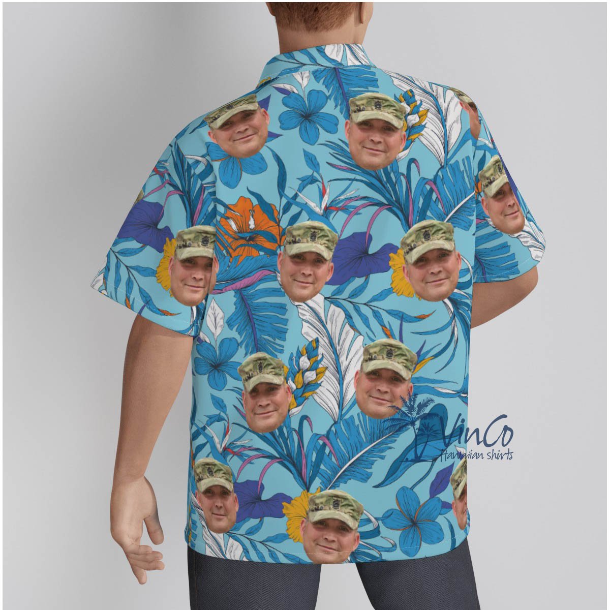 Tropical Personalize Military Hawaiian Shirt For Men