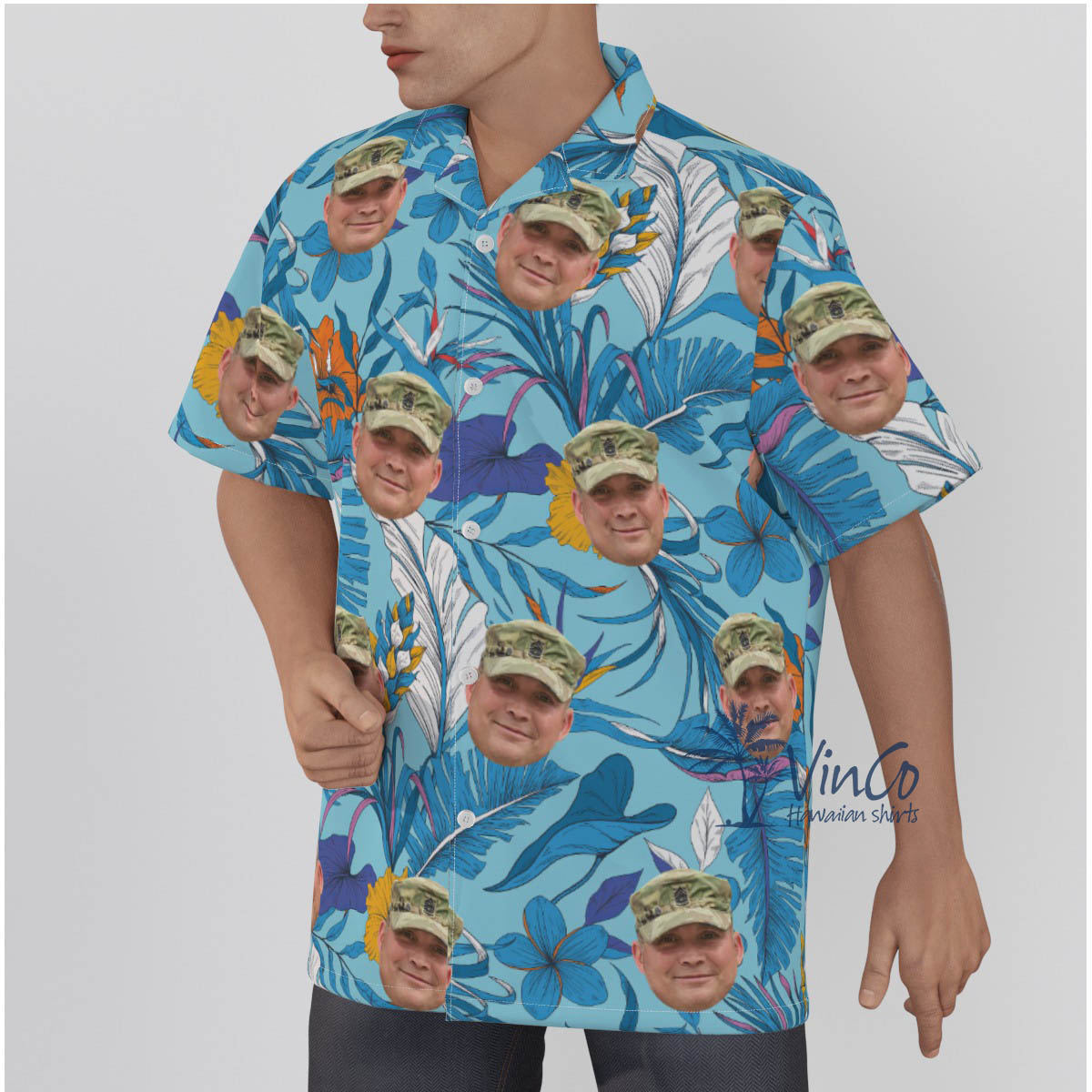 Tropical Personalize Military Hawaiian Shirt For Men