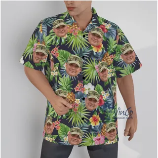 Custom Military Tropical Hawaiian Shirt For Men