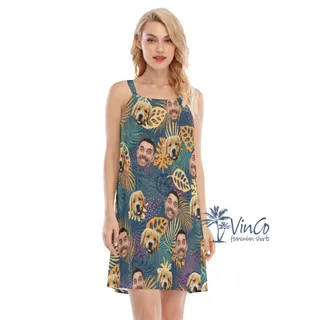 Custom Hawaiian Dress With 2 Faces For Women