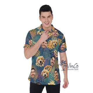 Custom 2 Faces Tropical Polo Shirt For Men