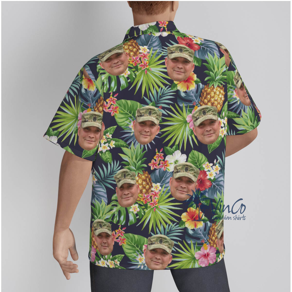Custom Military Tropical Hawaiian Shirt For Men