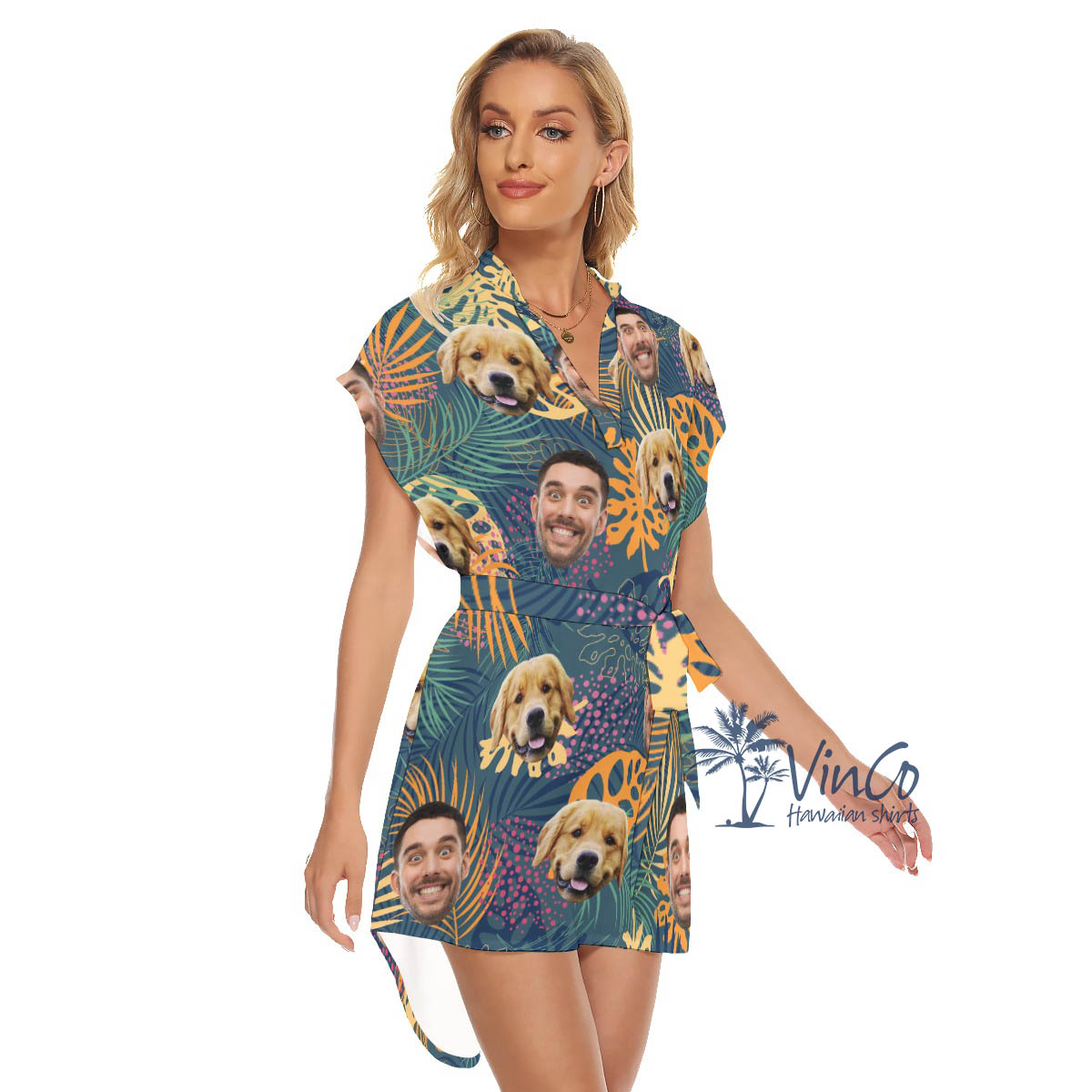 Personalized Two Faces Hawaiian Summer Dress For Women