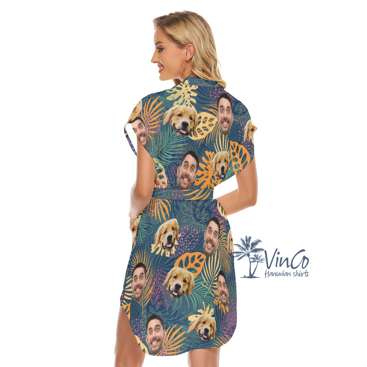 Personalized Two Faces Hawaiian Summer Dress For Women