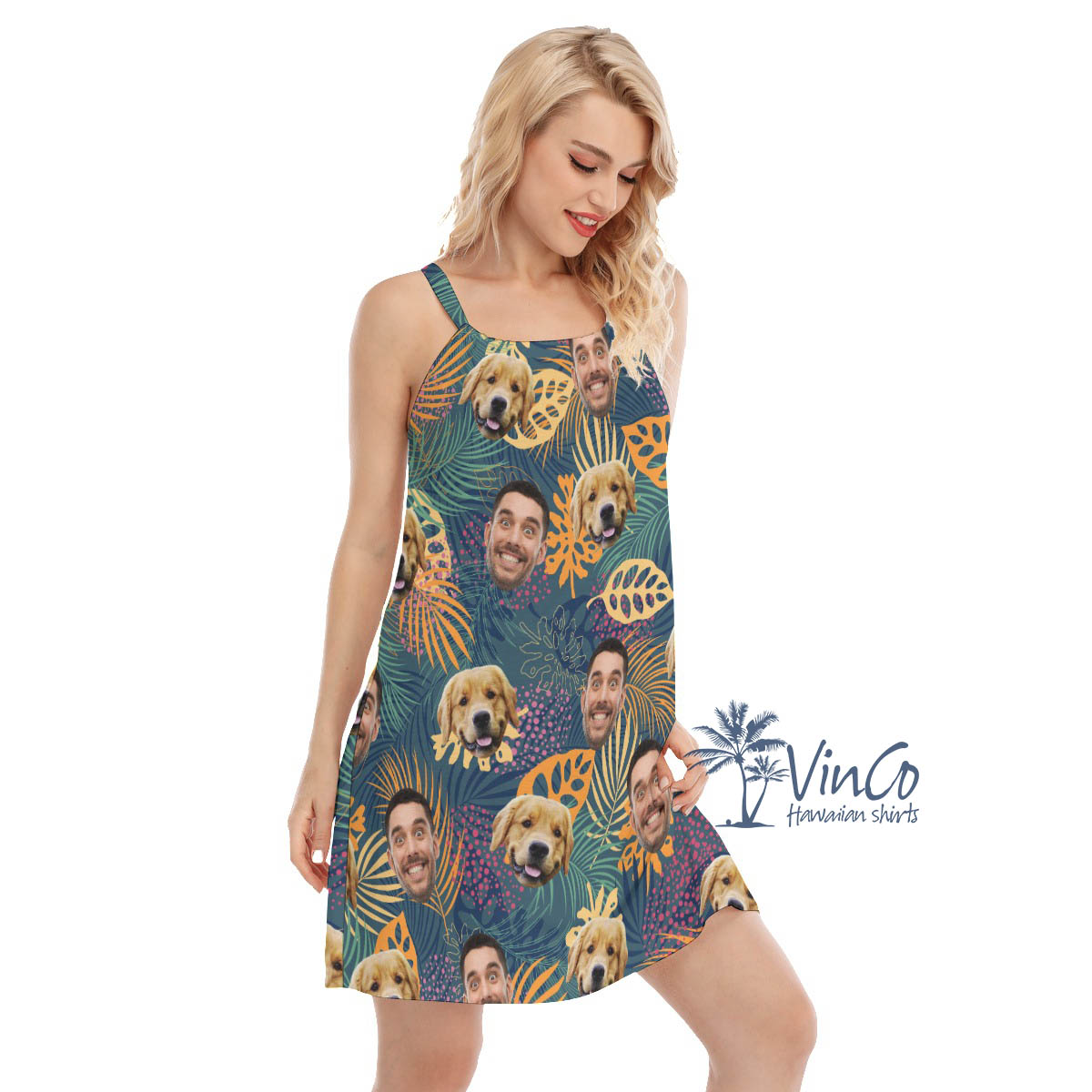 Custom Hawaiian Dress With 2 Faces For Women
