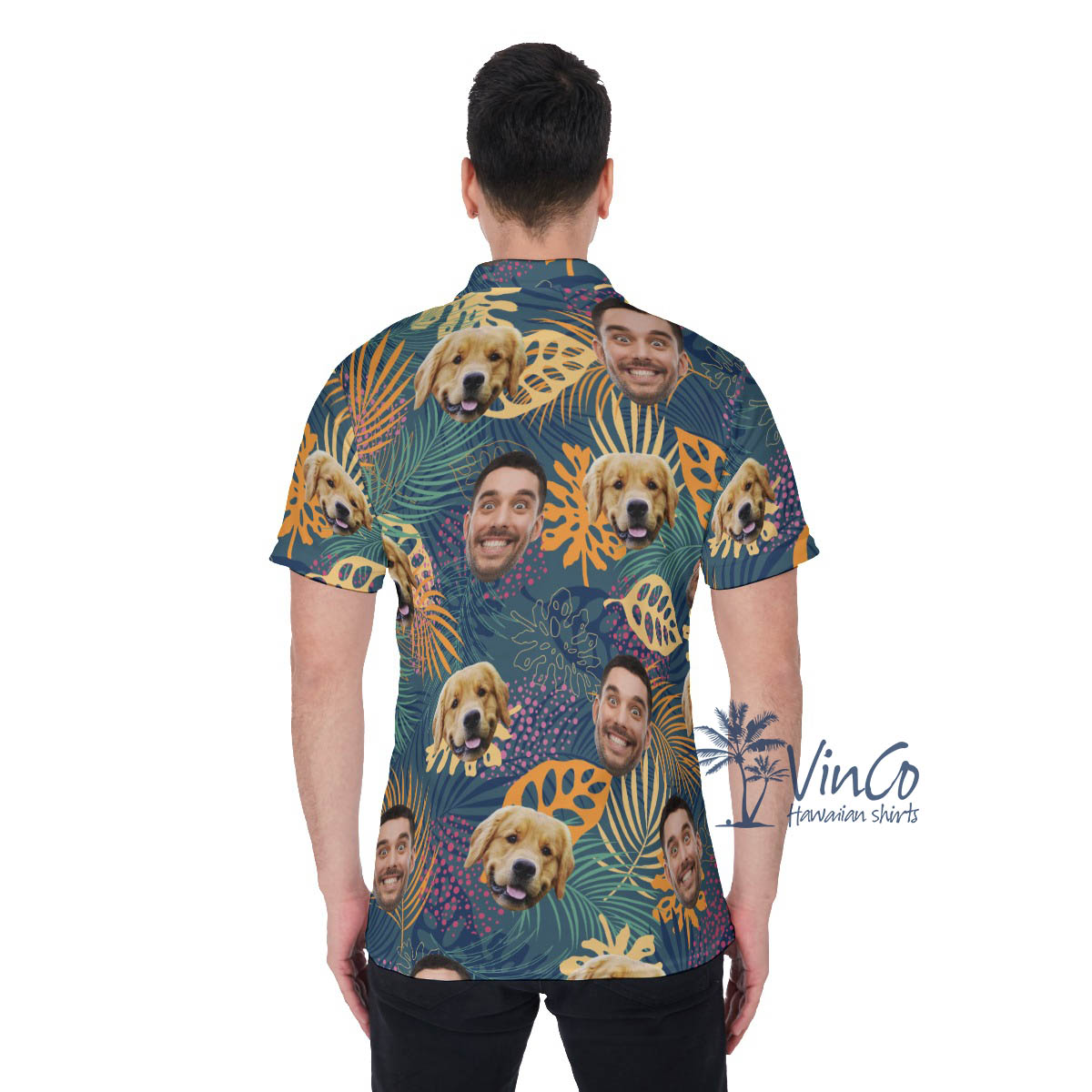 Custom 2 Faces Tropical Polo Shirt For Men