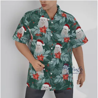 Personalize Cat Christmas Hawaiian Shirt For Men