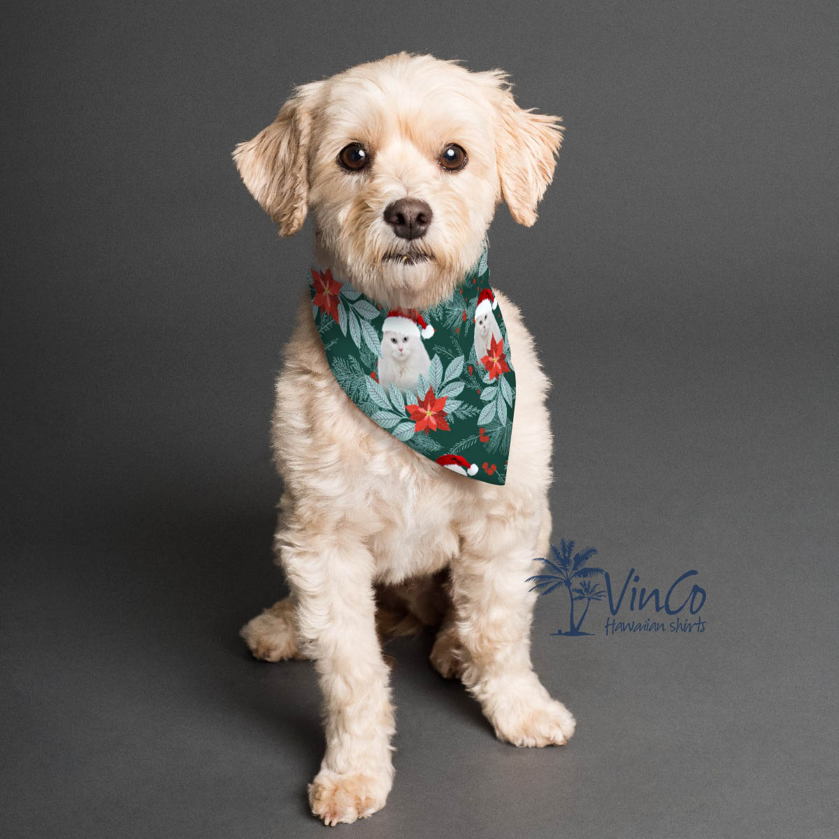 Custom Dog Christmas Bandana Scarf