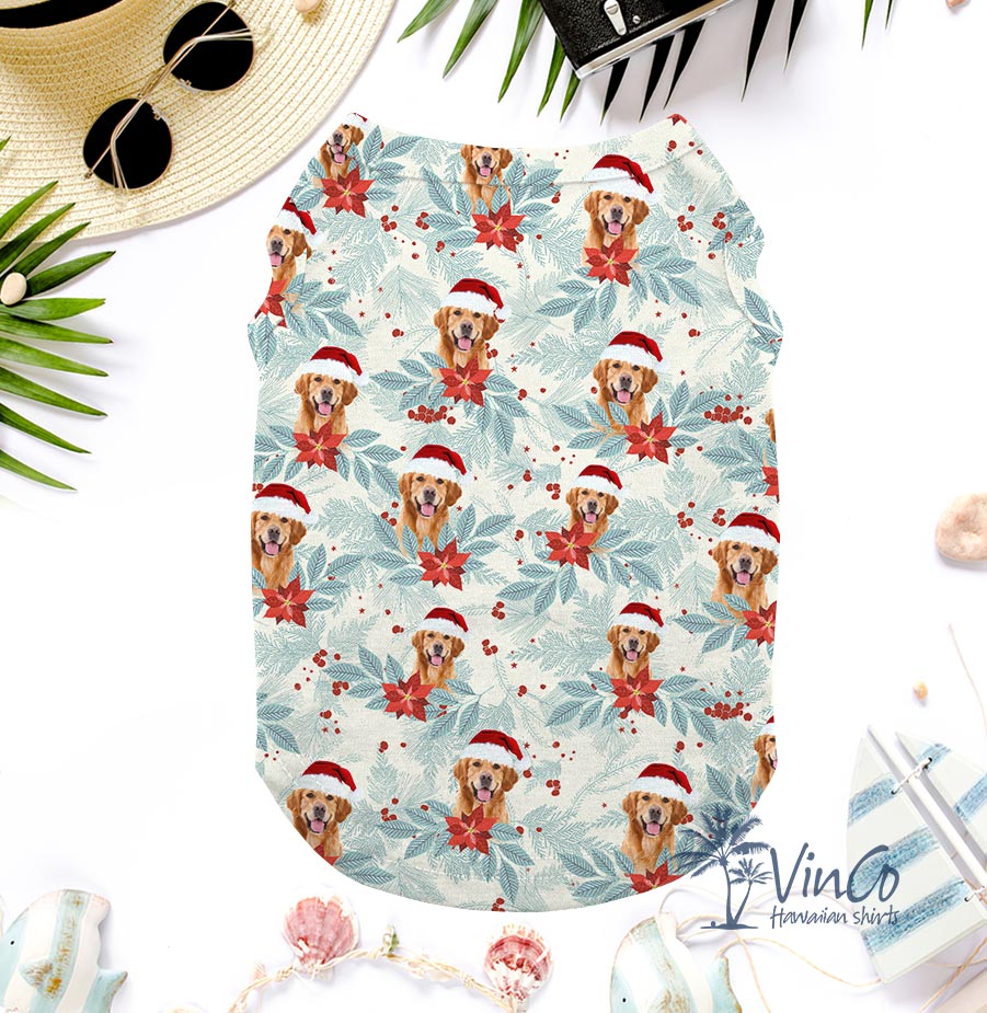 Personalized Dog Face Christmas Shirt For Pet