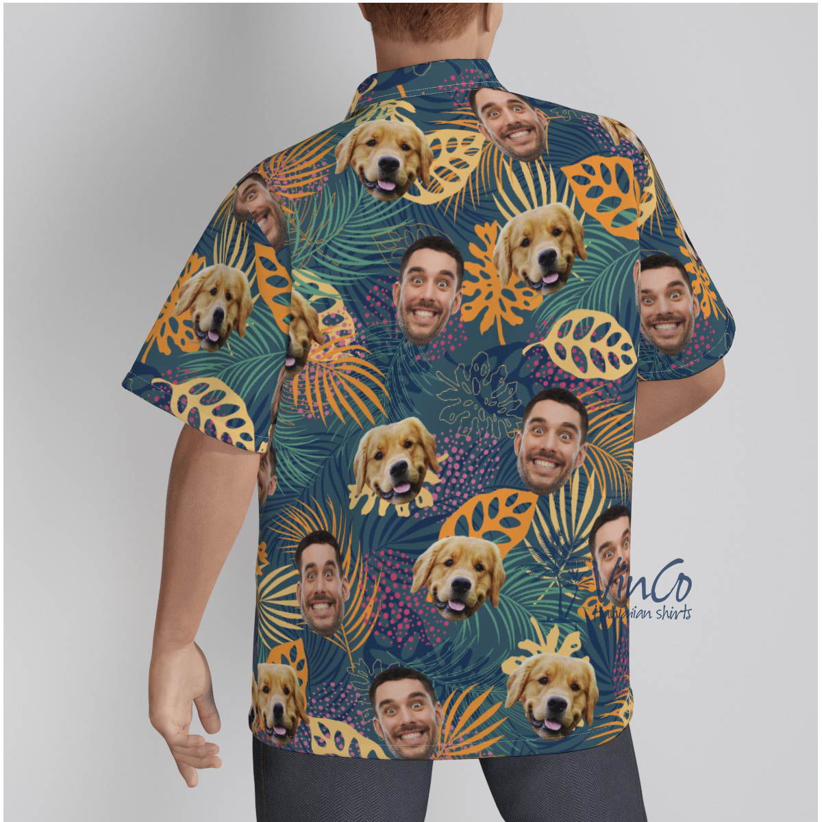 Custom Face Photo Hawaiian Shirt For Men