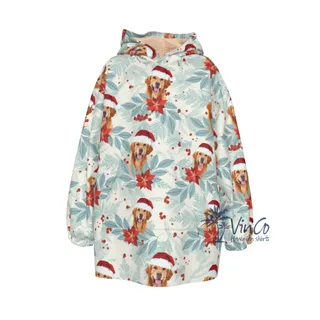 Personalized Christmas Blanket Hoodie For Kids