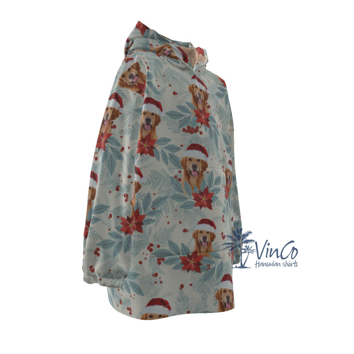 Personalized Christmas Blanket Hoodie For Kids