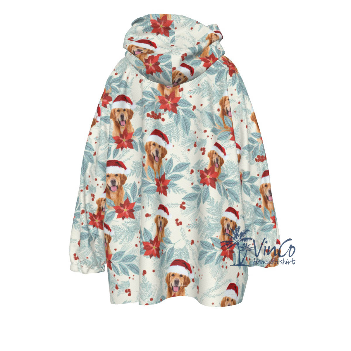 Personalized Christmas Blanket Hoodie For Kids