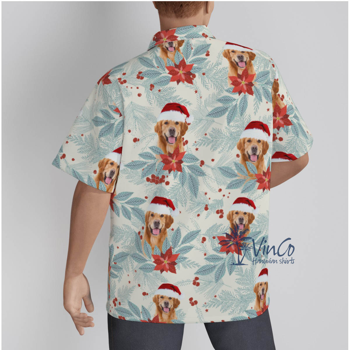 Custom Face Christmas Hawaiian Shirt For Men