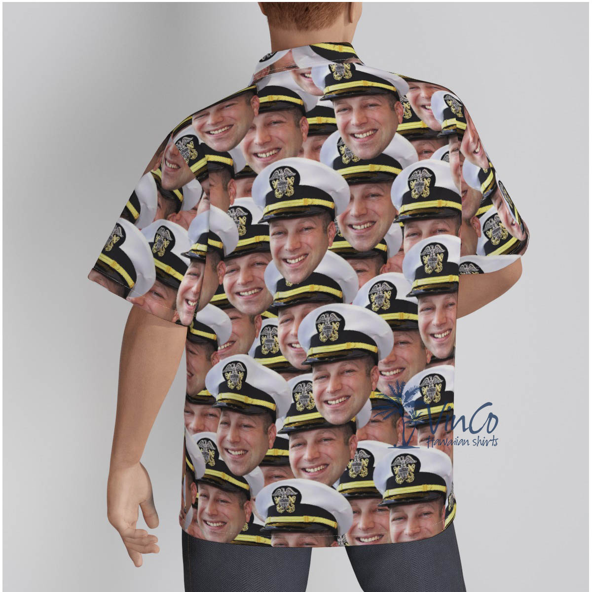 Custom Face Photo Veteran Hawaiian Shirts