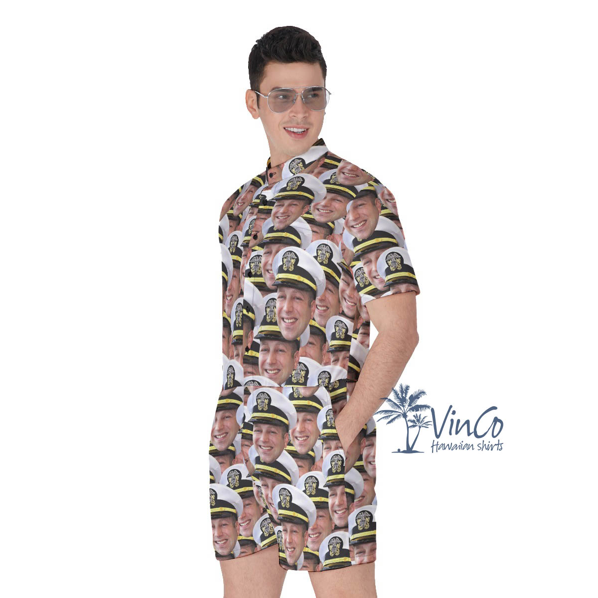 Custom Face Veteran Romper For Men