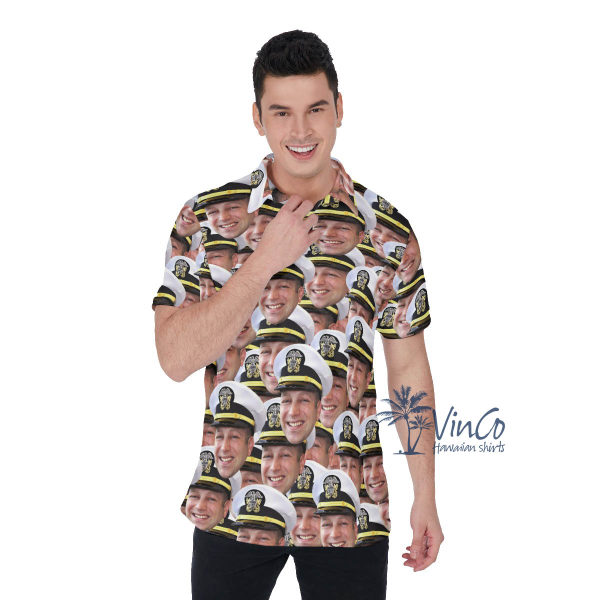 Custom Face Veteran Military Polo Shirt For Men - variant image 1