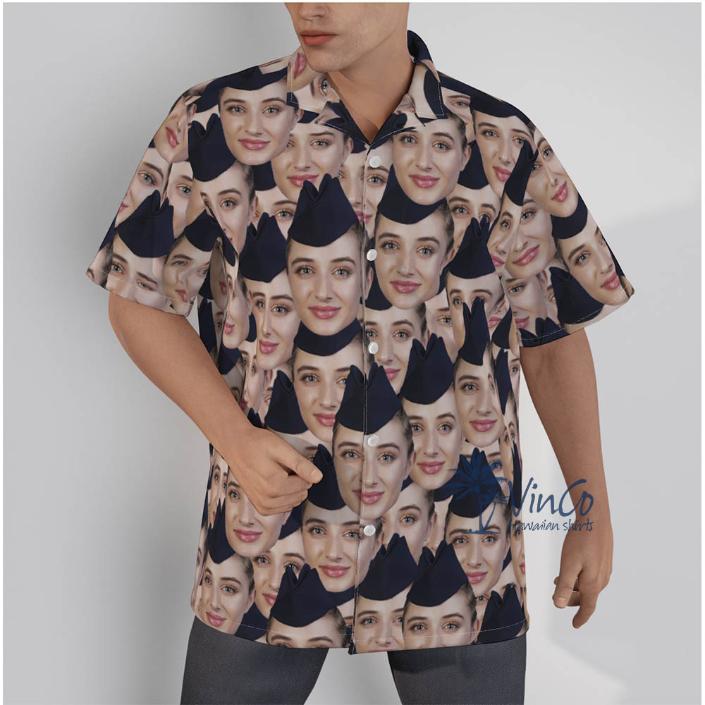 Veteran Faces Custom Hawaiian Shirt For Men - variant image 1