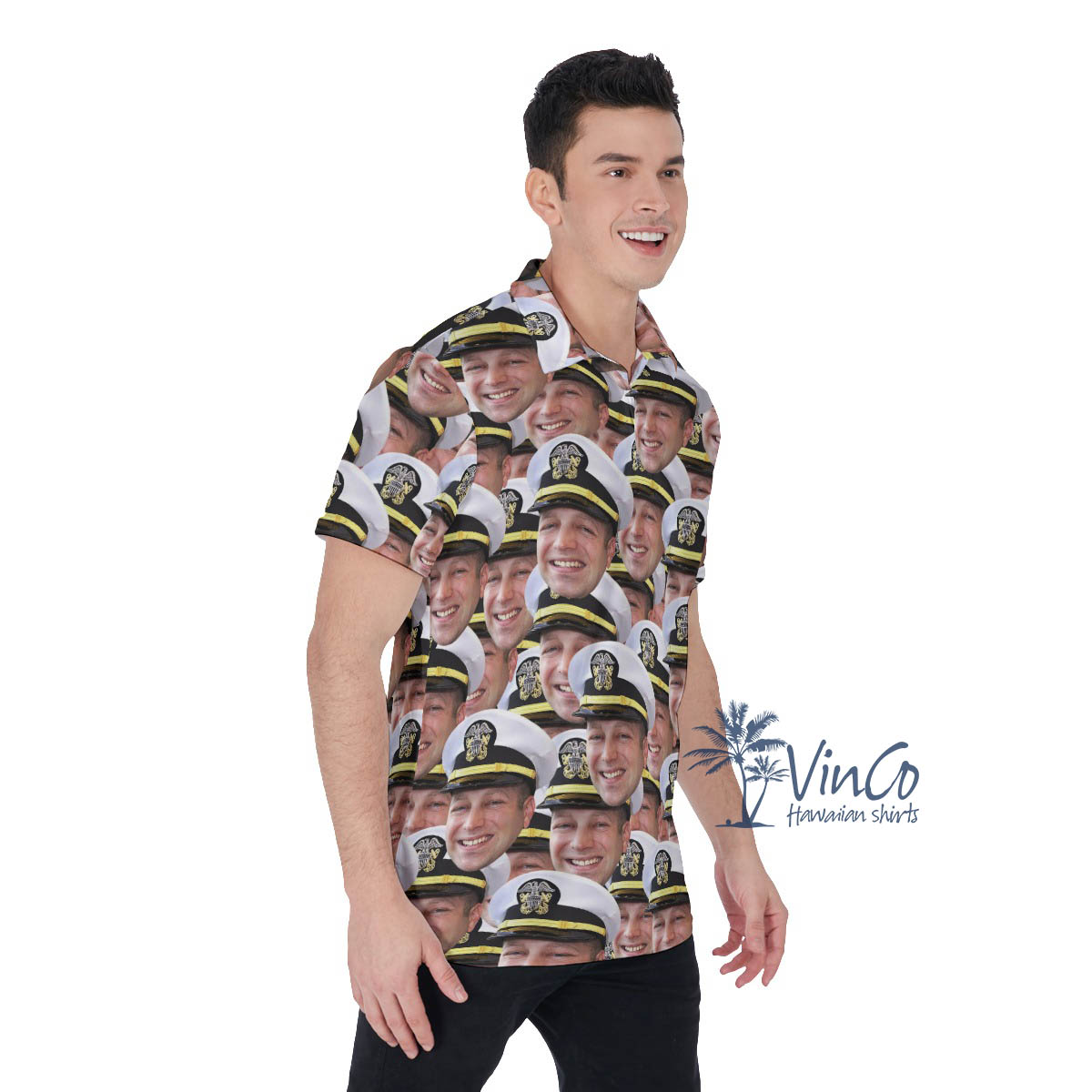 Custom Face Veteran Military Polo Shirt For Men