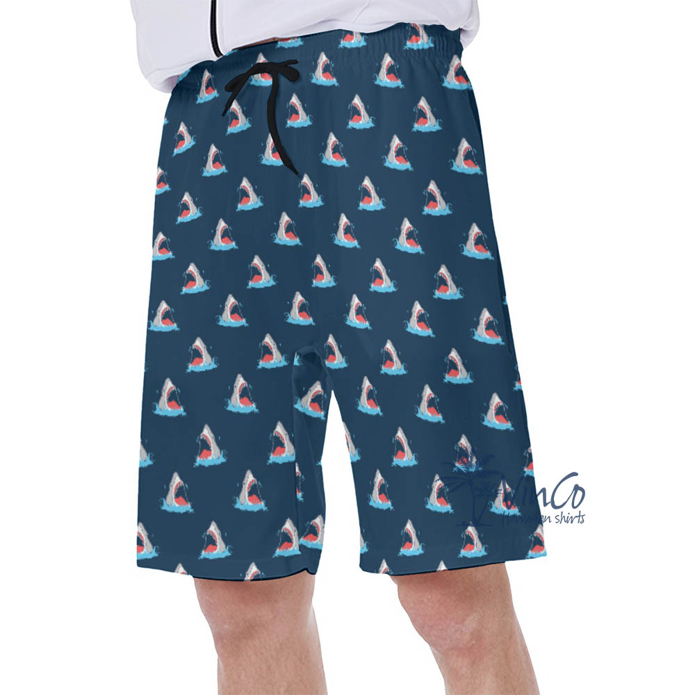 Funny Shark Summer Swim Shorts For Men