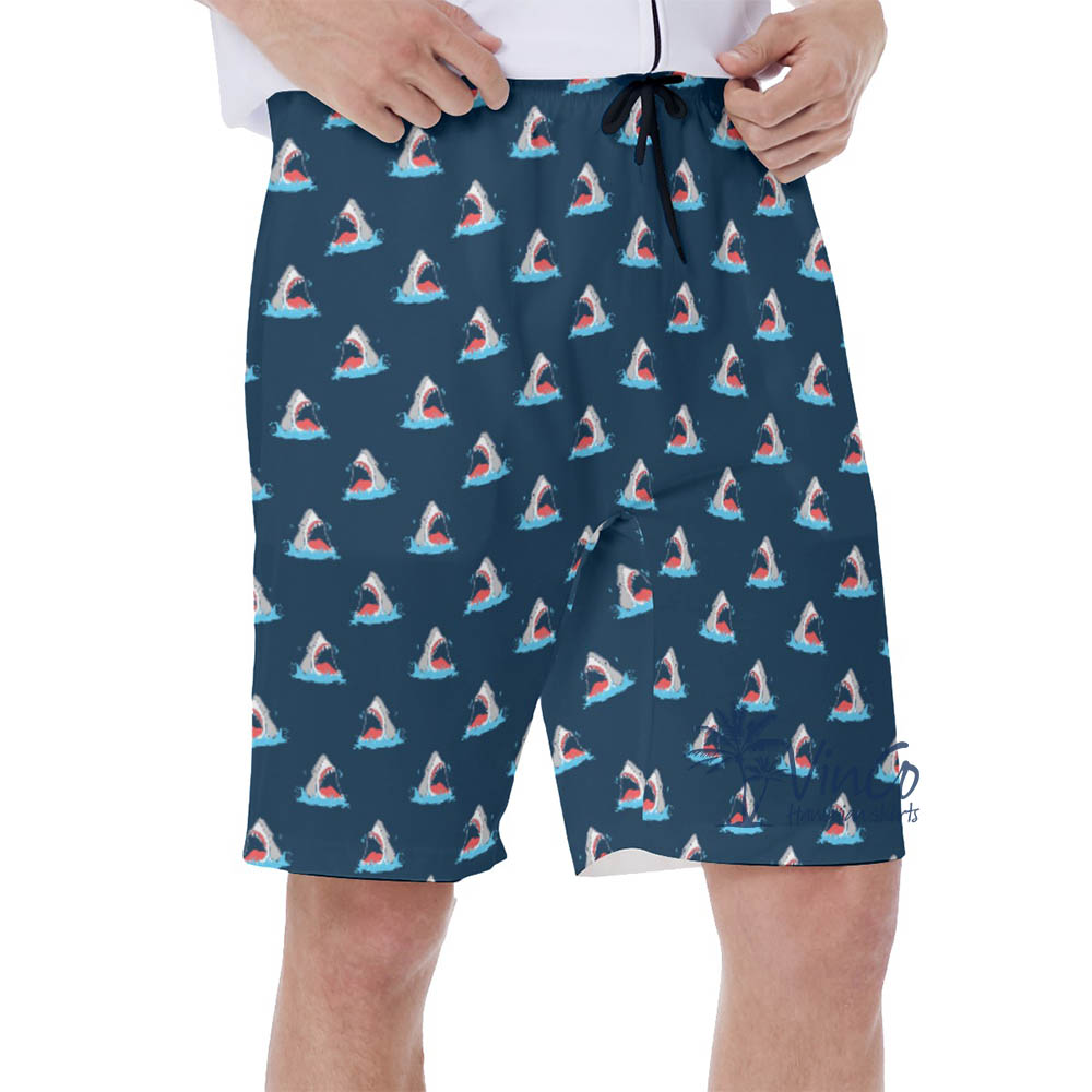 Funny Shark Summer Swim Shorts For Men